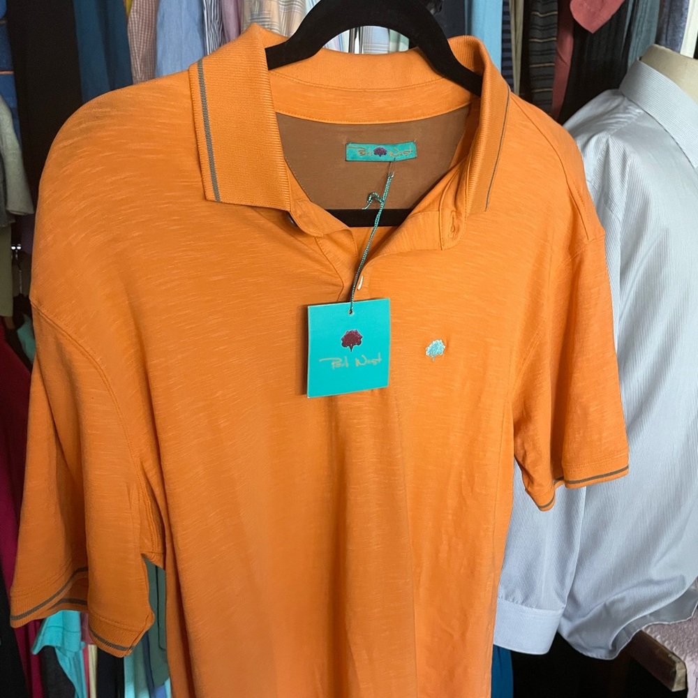 (New) Men’s Designer Polo / Park West / M / Orange